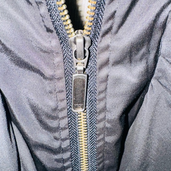 NWOT Ruby Cho Gorgeous Black Ruffled Zippered Jacket Size M Retail $148 - Picture 5 of 10